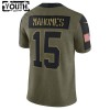 Kansas City Chiefs Tröjor Patrick Mahomes 15 Nike 2021 Salute to Service - Barn